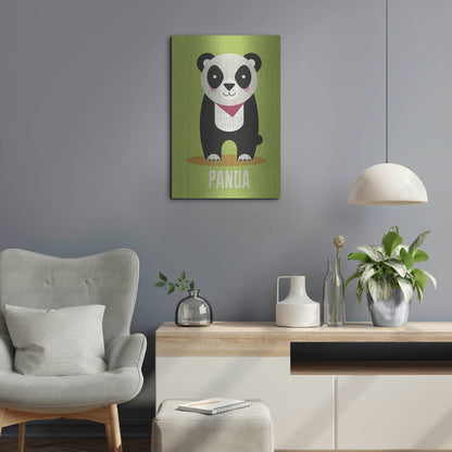 Luxe Metal Art 'Panda Kids Nursery' by Gary Williams, Metal Wall Art,16x24