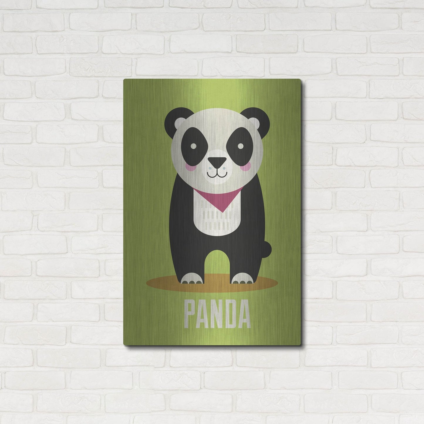 Luxe Metal Art 'Panda Kids Nursery' by Gary Williams, Metal Wall Art,24x36