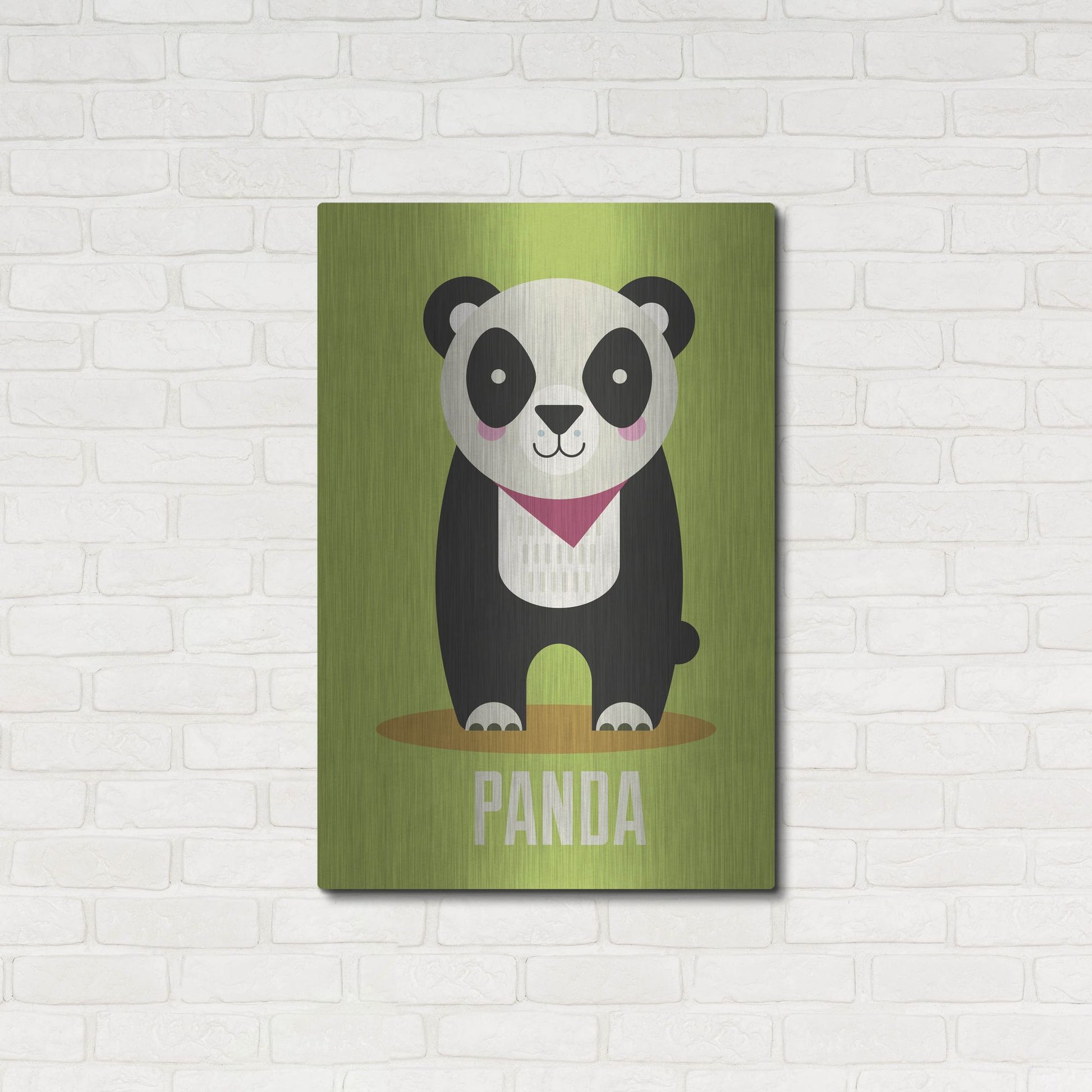 Luxe Metal Art 'Panda Kids Nursery' by Gary Williams, Metal Wall Art,24x36