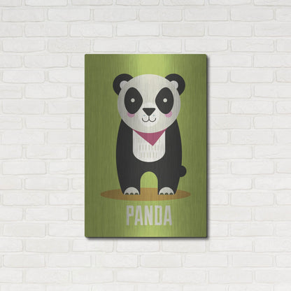 Luxe Metal Art 'Panda Kids Nursery' by Gary Williams, Metal Wall Art,24x36