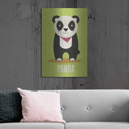Luxe Metal Art 'Panda Kids Nursery' by Gary Williams, Metal Wall Art,24x36