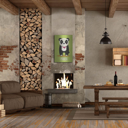 Luxe Metal Art 'Panda Kids Nursery' by Gary Williams, Metal Wall Art,24x36