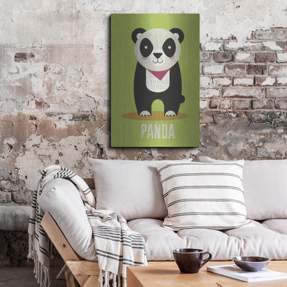 Luxe Metal Art 'Panda Kids Nursery' by Gary Williams, Metal Wall Art,24x36