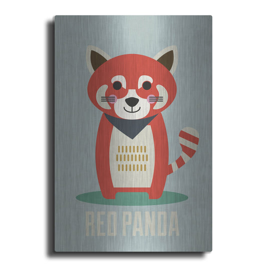 Luxe Metal Art 'Red Panda Kids Nursery' by Gary Williams, Metal Wall Art