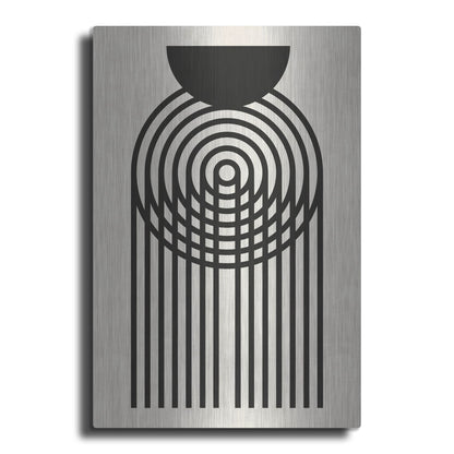 Luxe Metal Art 'Geometric Minimalist 2' by Gary Williams, Metal Wall Art