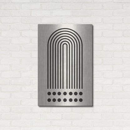 Luxe Metal Art 'Geometric Minimalist 3' by Gary Williams, Metal Wall Art,24x36