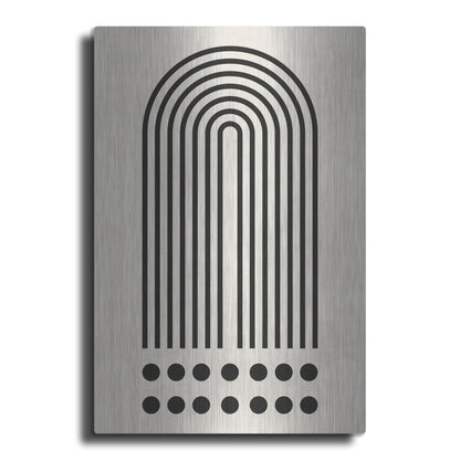 Luxe Metal Art 'Geometric Minimalist 3' by Gary Williams, Metal Wall Art