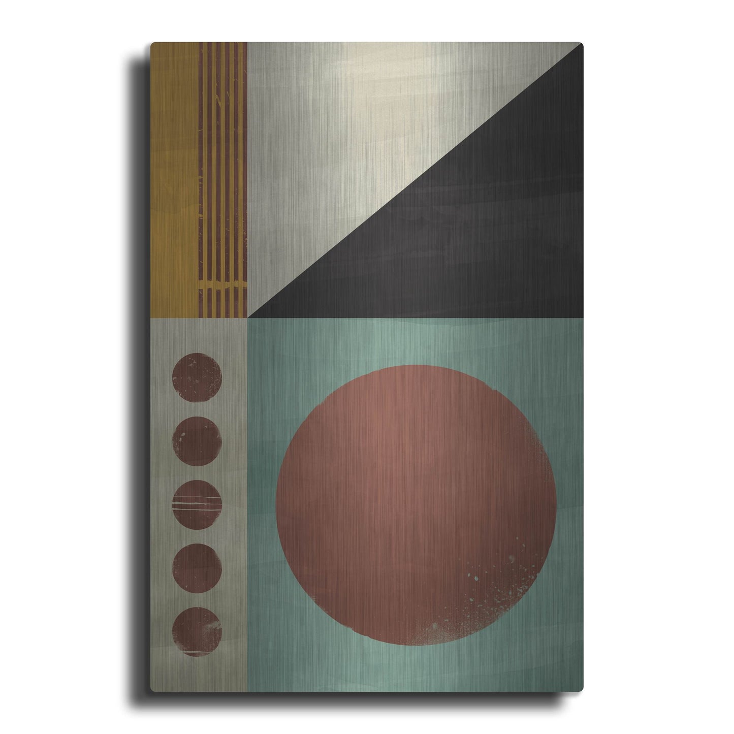 Luxe Metal Art 'Abstract Geometric' by Gary Williams, Metal Wall Art