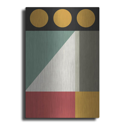 Luxe Metal Art 'Abstract Geometric 5' by Gary Williams, Metal Wall Art