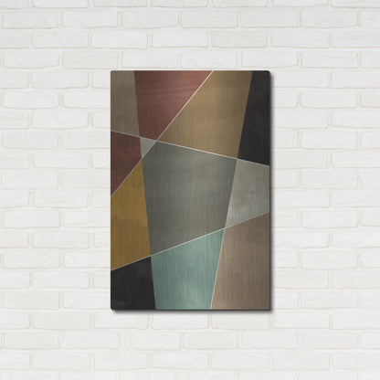 Luxe Metal Art 'Abstract Geometric 7' by Gary Williams, Metal Wall Art,24x36