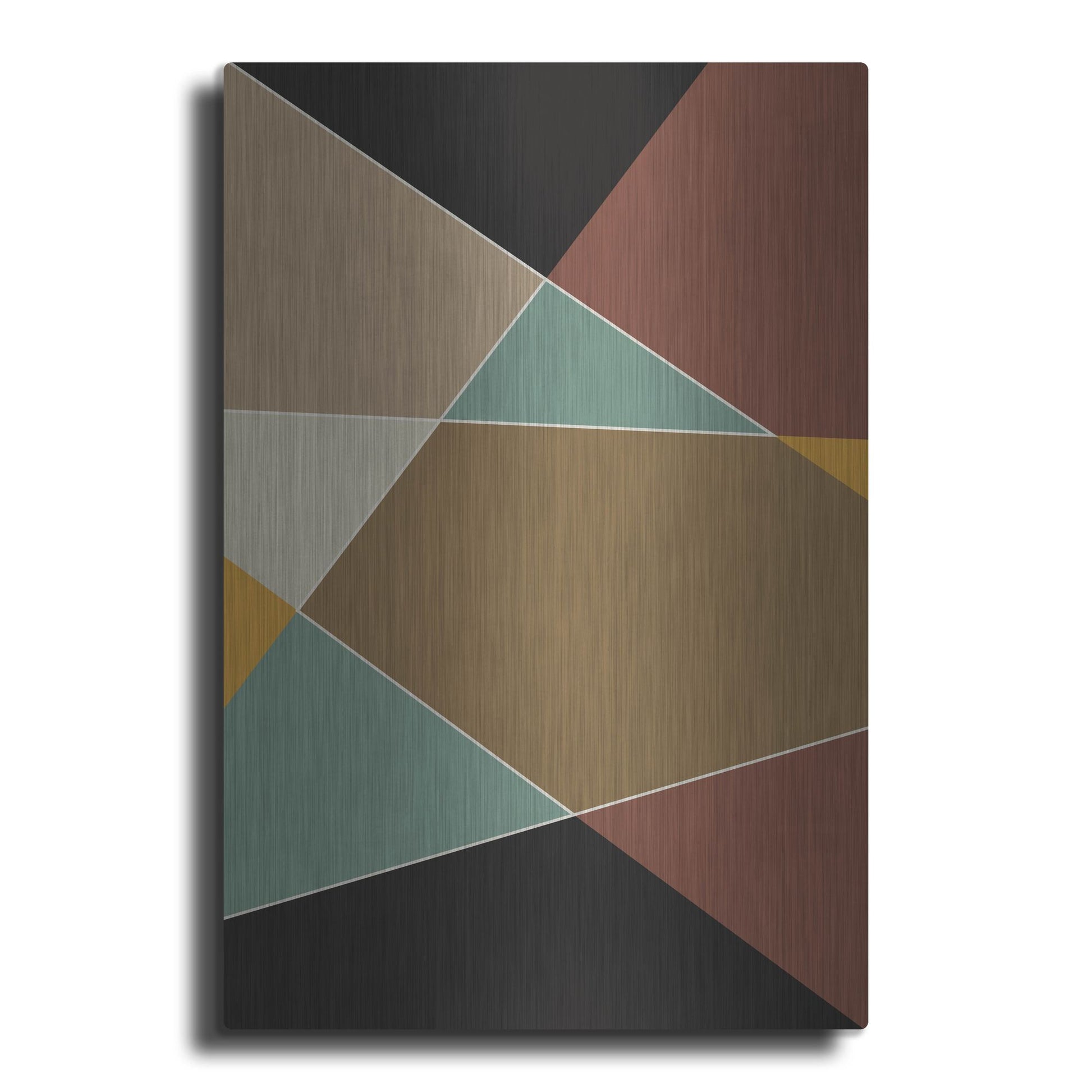 Luxe Metal Art 'Abstract Geometric 8' by Gary Williams, Metal Wall Art