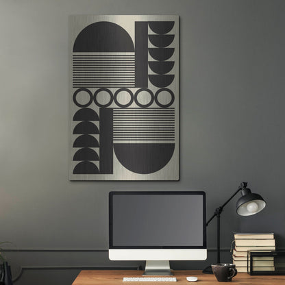 Luxe Metal Art 'Abstract Geometric 10' by Gary Williams, Metal Wall Art,24x36