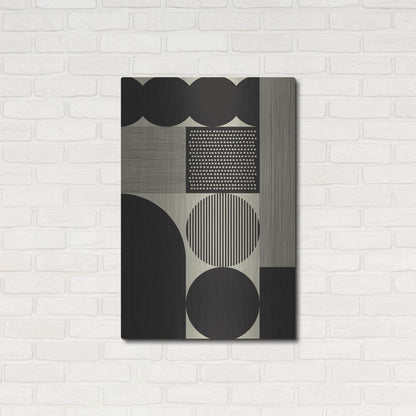 Luxe Metal Art 'Abstract Geometric 13' by Gary Williams, Metal Wall Art,24x36