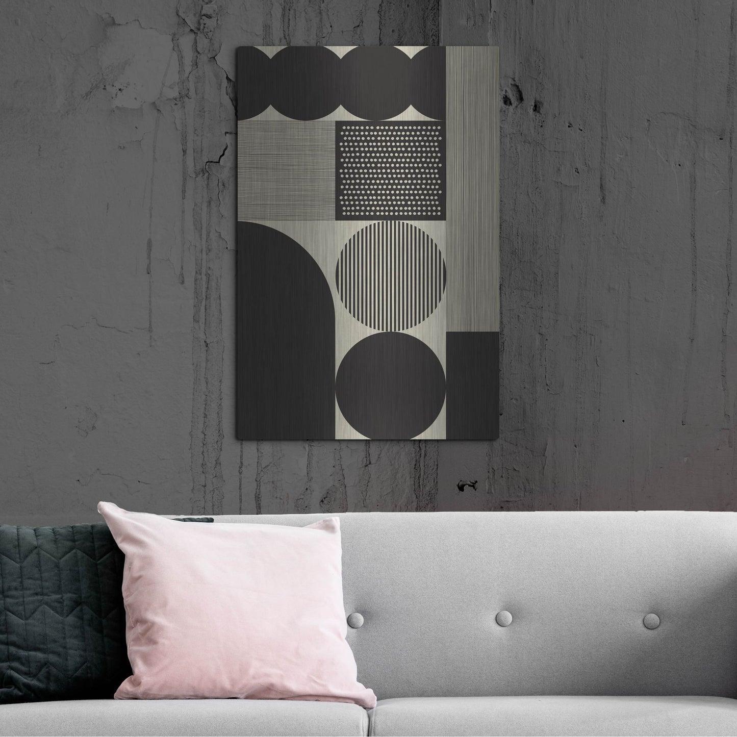 Luxe Metal Art 'Abstract Geometric 13' by Gary Williams, Metal Wall Art,24x36