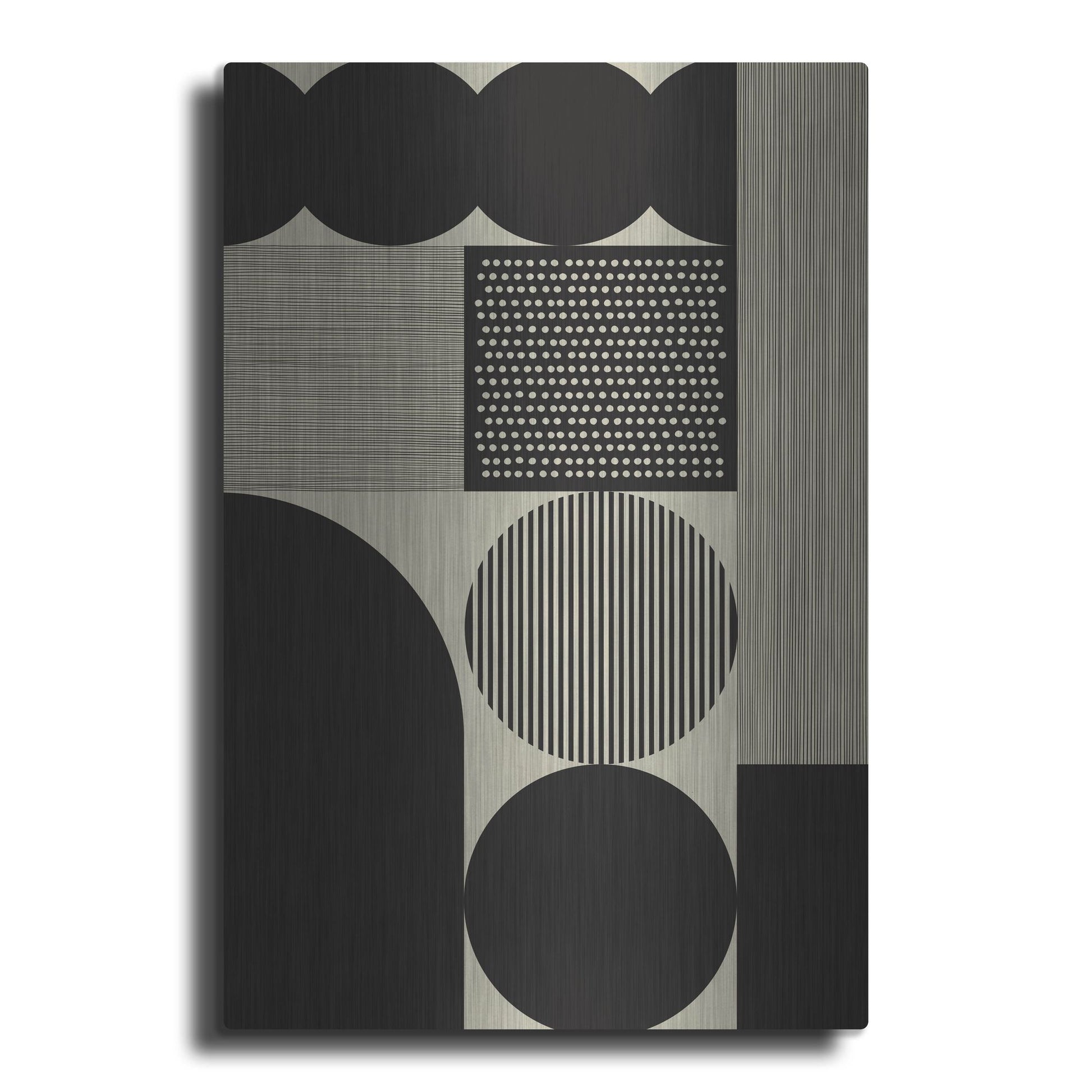 Luxe Metal Art 'Abstract Geometric 13' by Gary Williams, Metal Wall Art