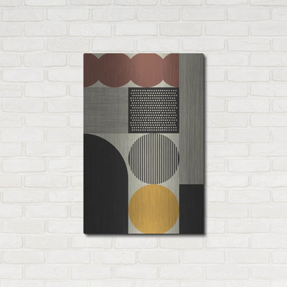 Luxe Metal Art 'Abstract Geometric 14' by Gary Williams, Metal Wall Art,24x36