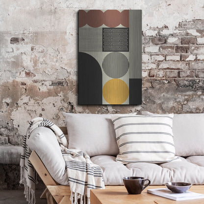 Luxe Metal Art 'Abstract Geometric 14' by Gary Williams, Metal Wall Art,24x36