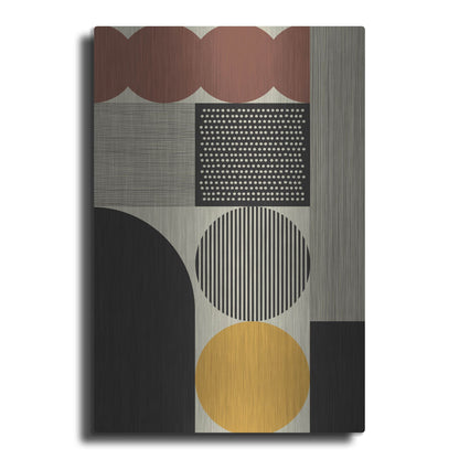 Luxe Metal Art 'Abstract Geometric 14' by Gary Williams, Metal Wall Art