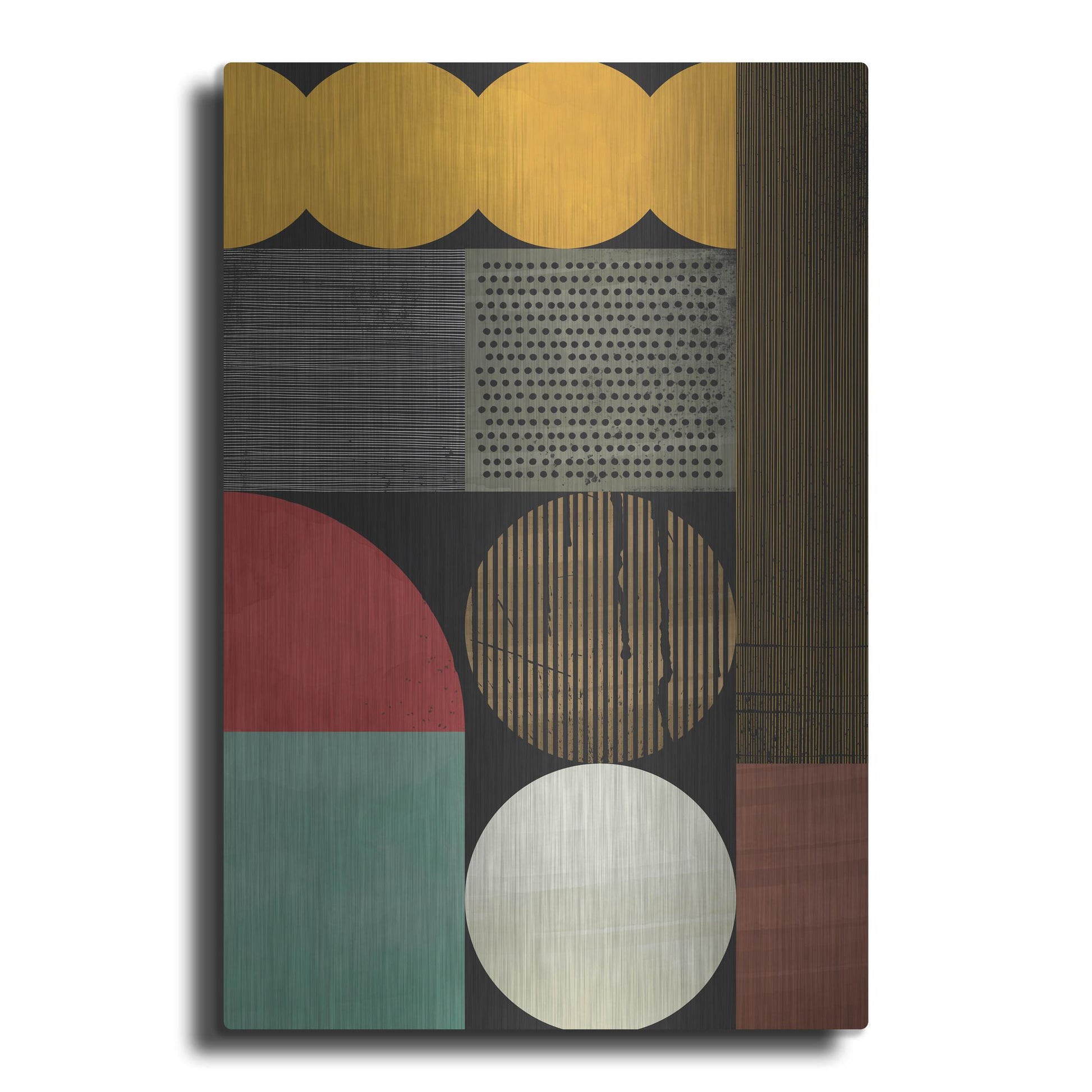 Luxe Metal Art 'Abstract Geometric 15' by Gary Williams, Metal Wall Art