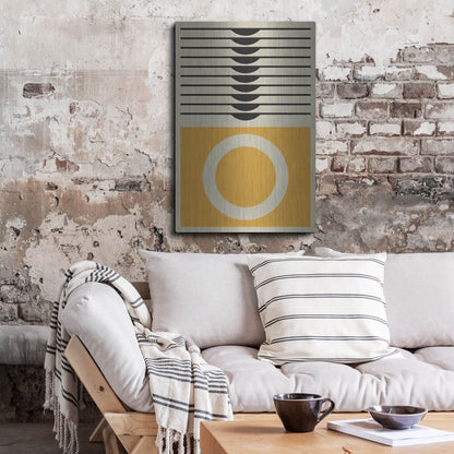 Luxe Metal Art 'Abstract Geometric 16' by Gary Williams, Metal Wall Art,24x36