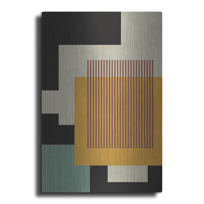 Luxe Metal Art 'Abstract Geometric 17' by Gary Williams, Metal Wall Art