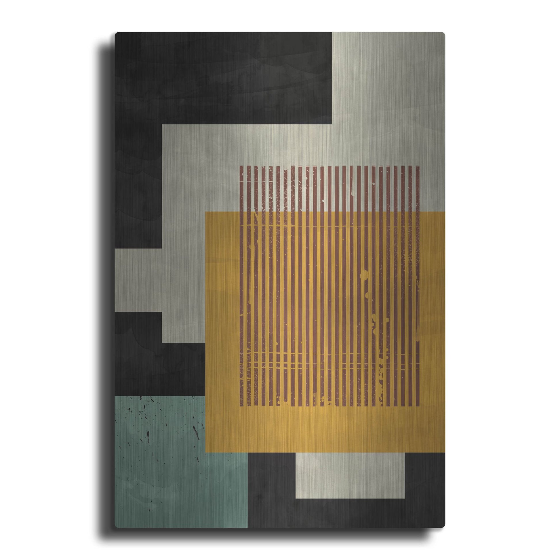 Luxe Metal Art 'Abstract Geometric 18' by Gary Williams, Metal Wall Art