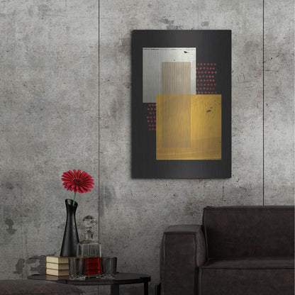 Luxe Metal Art 'Abstract Geometric 19' by Gary Williams, Metal Wall Art,24x36