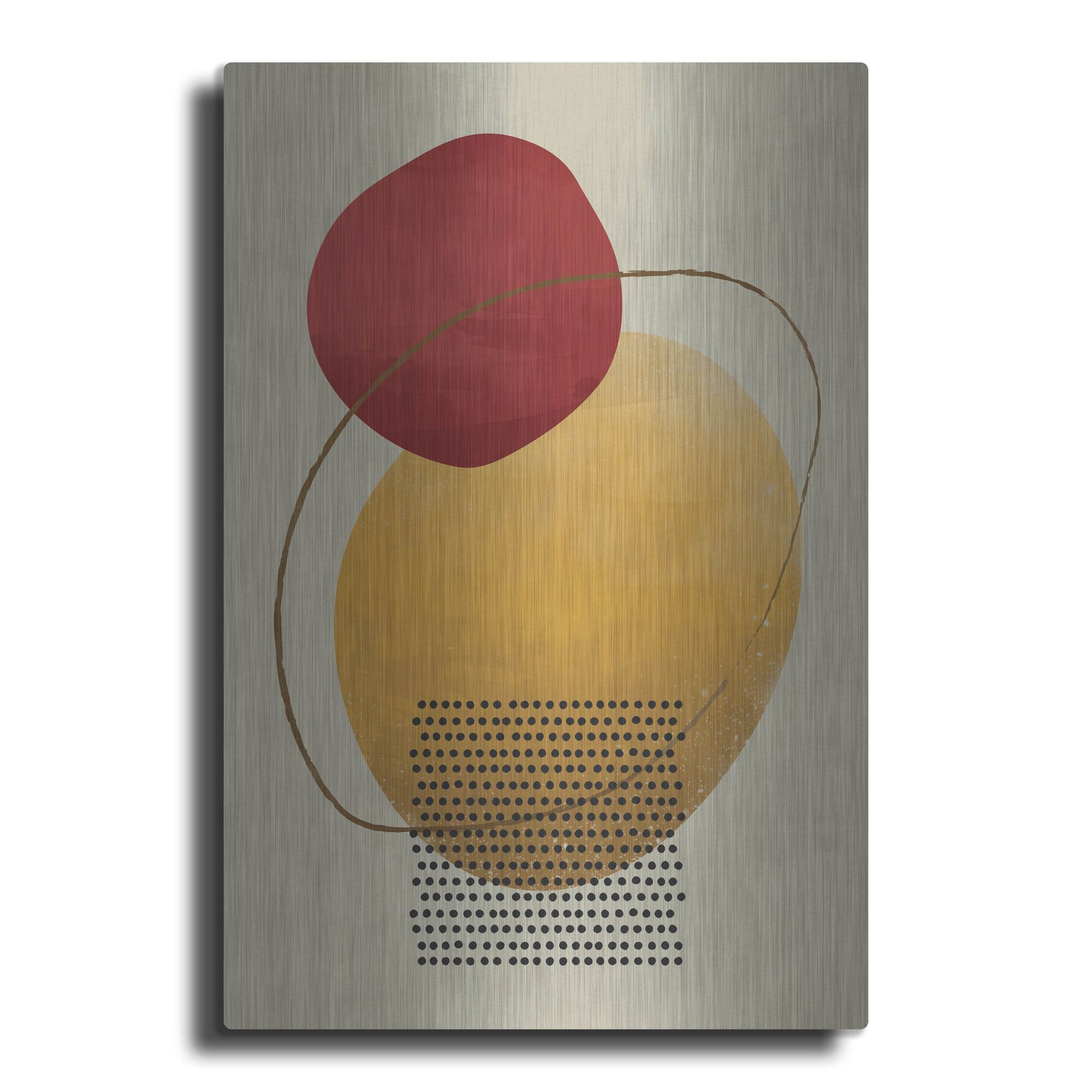 Luxe Metal Art 'Abstract Geometric 21' by Gary Williams, Metal Wall Art