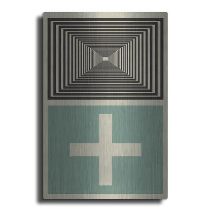 Luxe Metal Art 'Abstract Geometric 23' by Gary Williams, Metal Wall Art