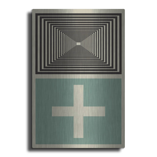 Luxe Metal Art 'Abstract Geometric 23' by Gary Williams, Metal Wall Art