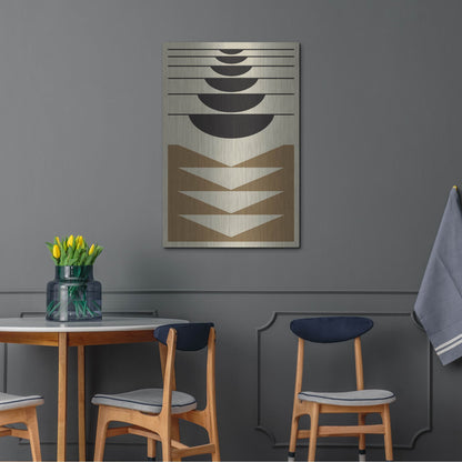 Luxe Metal Art 'Abstract Geometric 24' by Gary Williams, Metal Wall Art,24x36