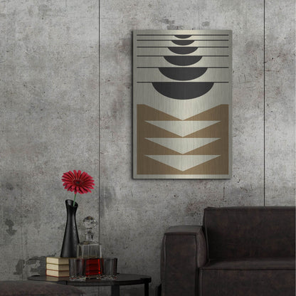 Luxe Metal Art 'Abstract Geometric 24' by Gary Williams, Metal Wall Art,24x36