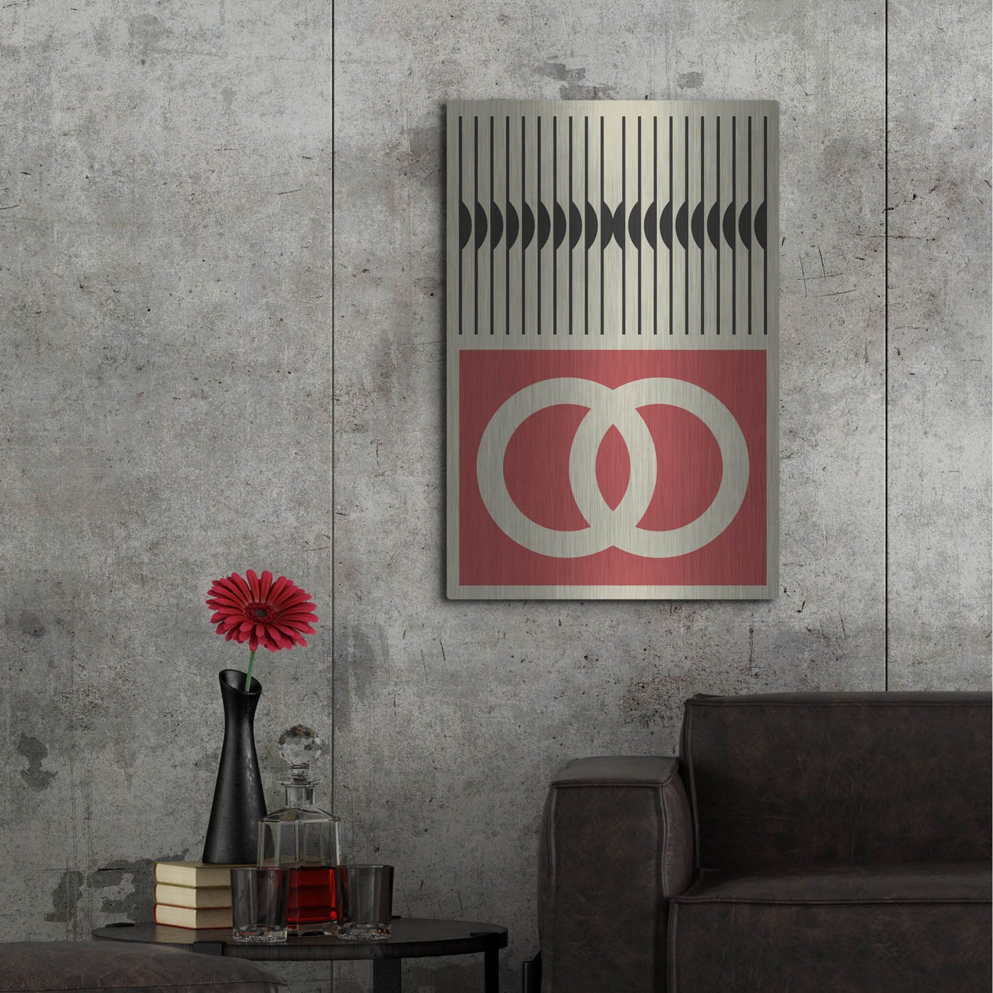 Luxe Metal Art 'Abstract Geometric 25' by Gary Williams, Metal Wall Art,24x36