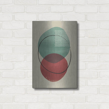 Luxe Metal Art 'Abstract Geometric 26' by Gary Williams, Metal Wall Art,16x24