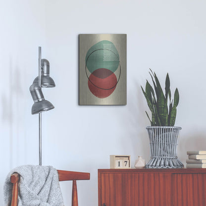 Luxe Metal Art 'Abstract Geometric 26' by Gary Williams, Metal Wall Art,16x24
