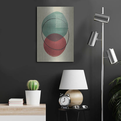 Luxe Metal Art 'Abstract Geometric 26' by Gary Williams, Metal Wall Art,16x24