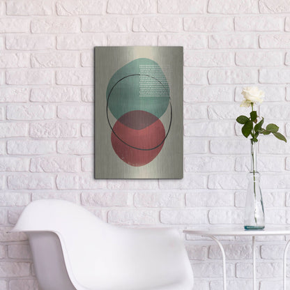 Luxe Metal Art 'Abstract Geometric 26' by Gary Williams, Metal Wall Art,16x24
