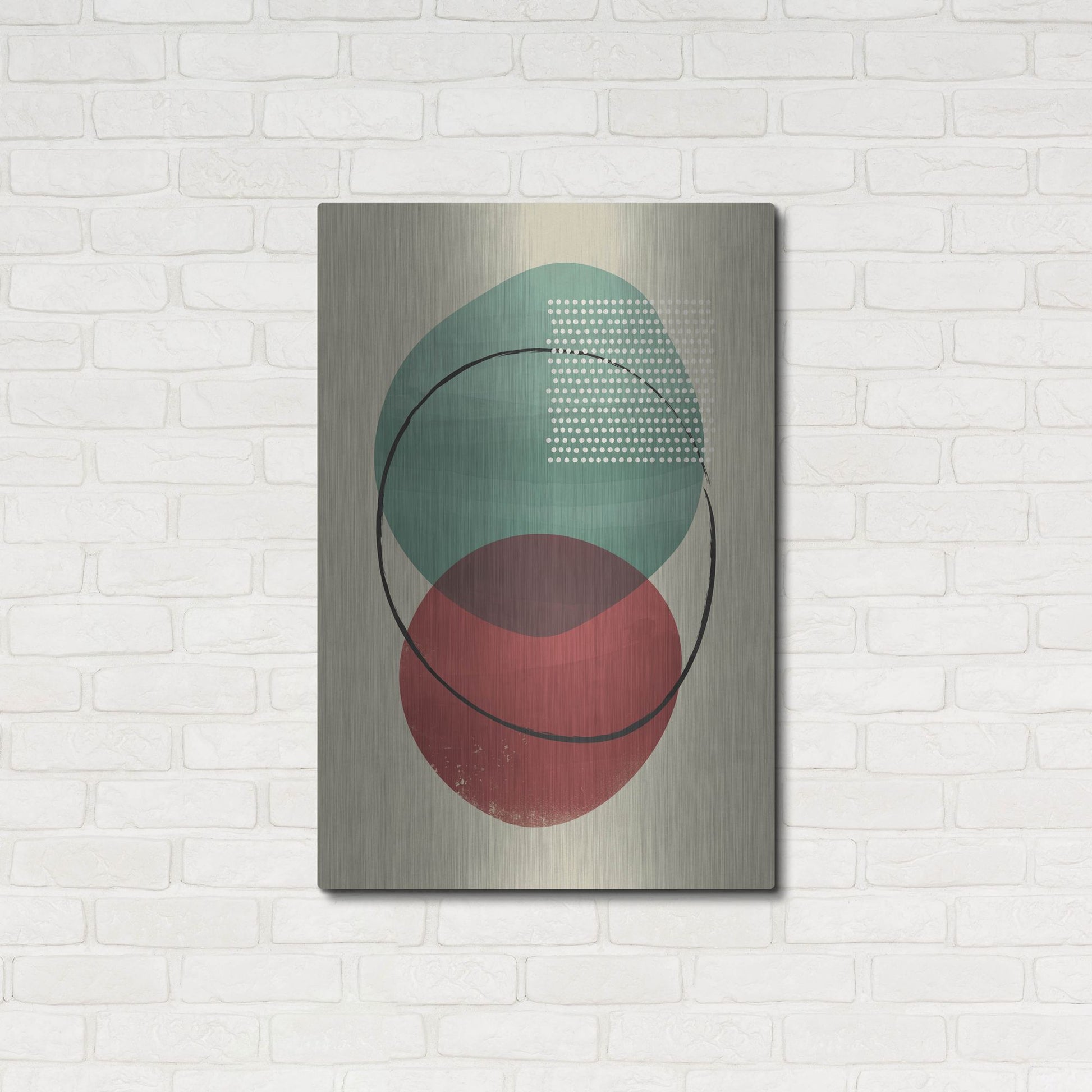 Luxe Metal Art 'Abstract Geometric 26' by Gary Williams, Metal Wall Art,24x36