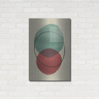 Luxe Metal Art 'Abstract Geometric 26' by Gary Williams, Metal Wall Art,24x36