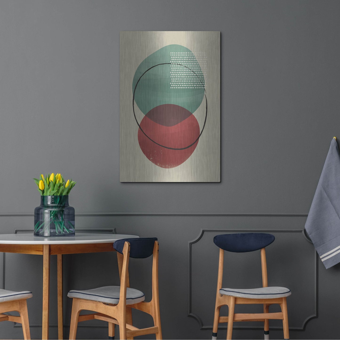 Luxe Metal Art 'Abstract Geometric 26' by Gary Williams, Metal Wall Art,24x36