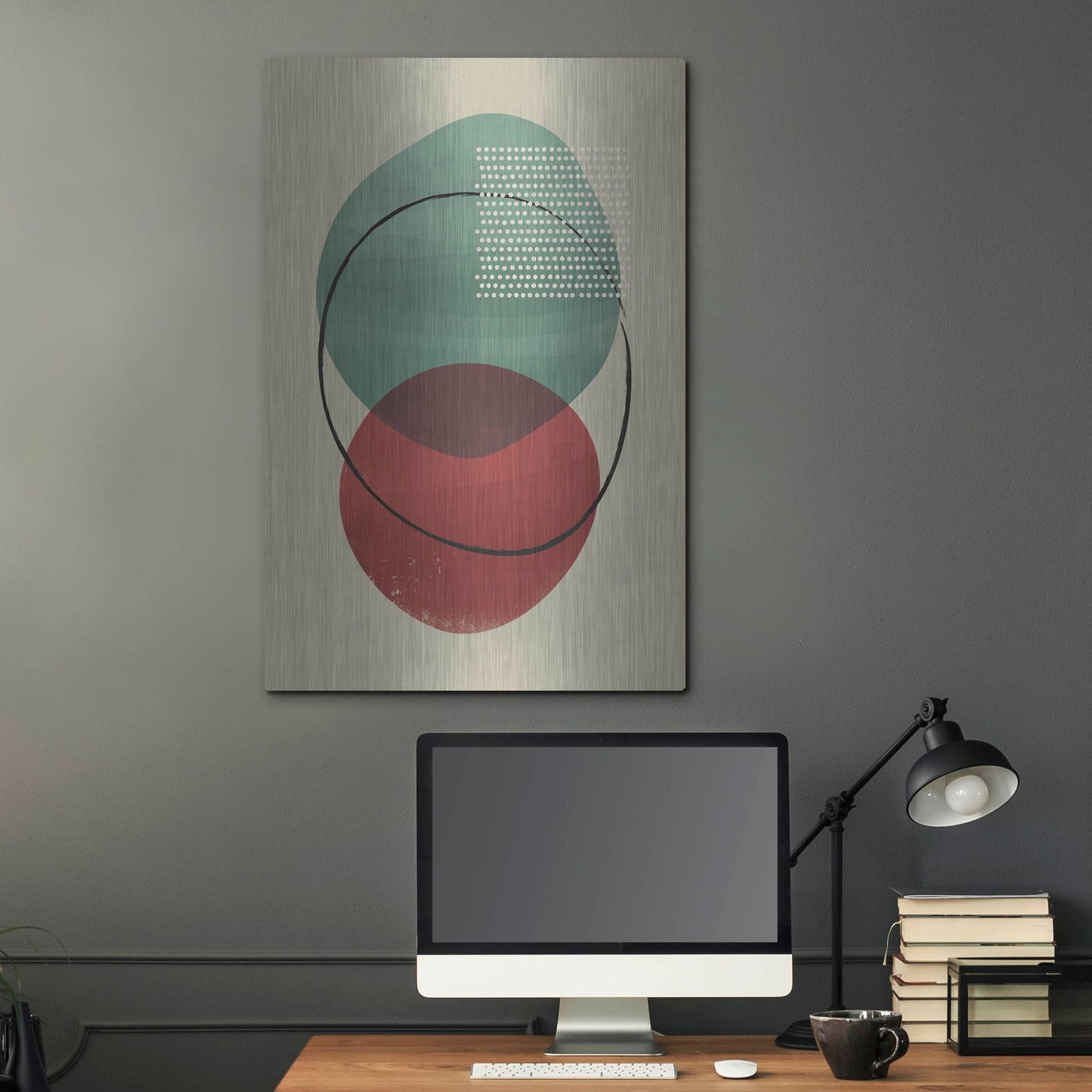Luxe Metal Art 'Abstract Geometric 26' by Gary Williams, Metal Wall Art,24x36