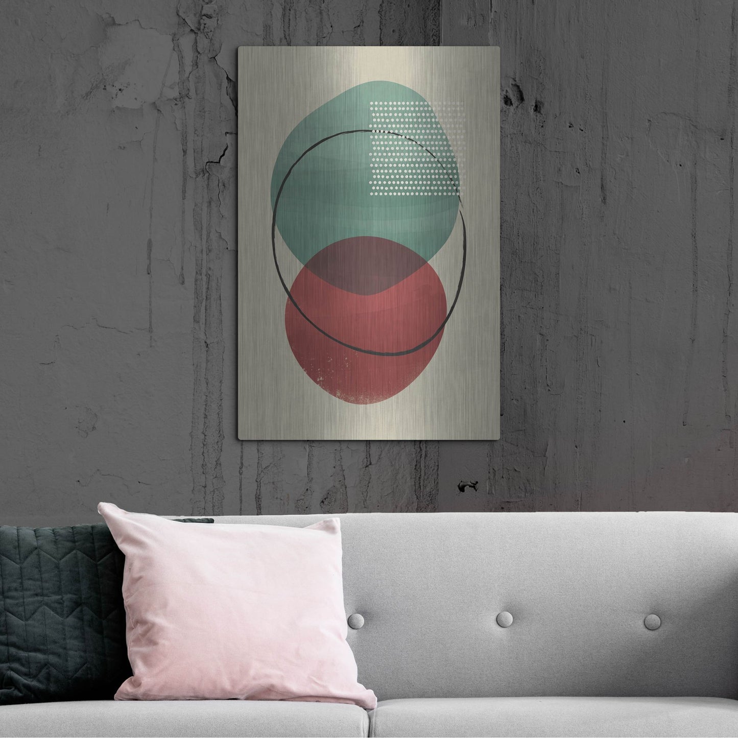 Luxe Metal Art 'Abstract Geometric 26' by Gary Williams, Metal Wall Art,24x36