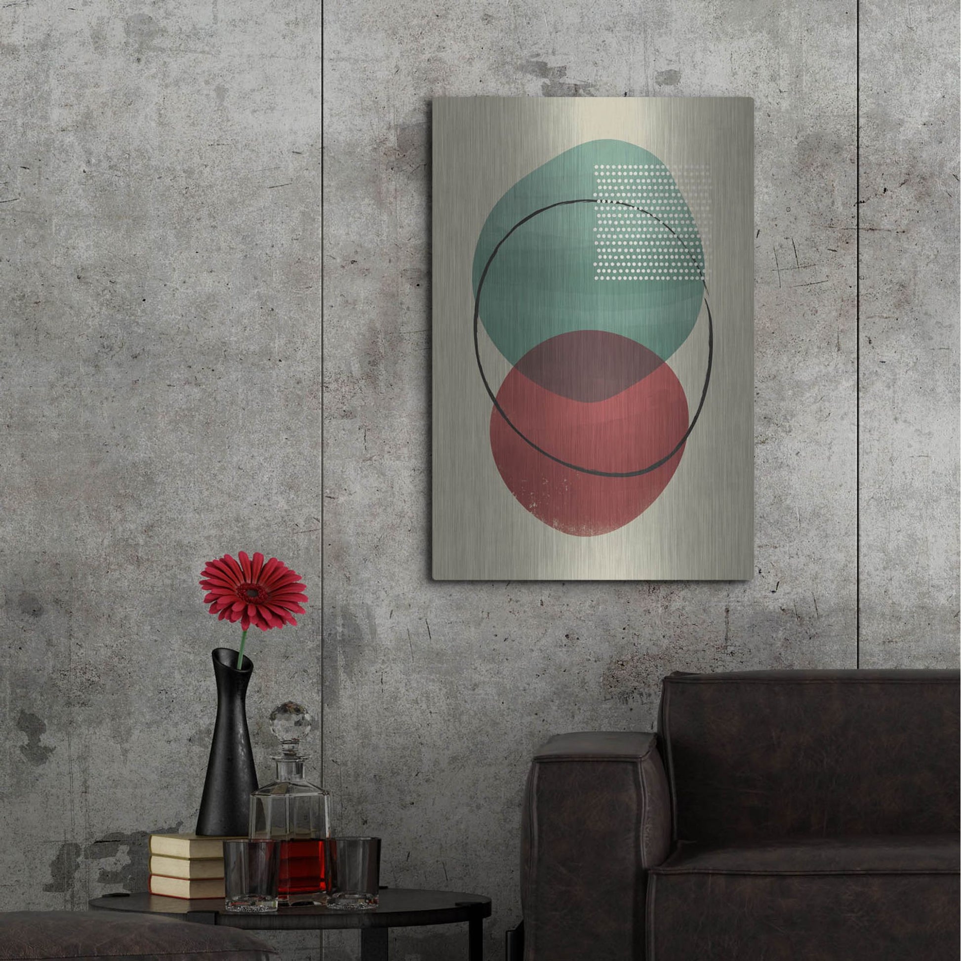 Luxe Metal Art 'Abstract Geometric 26' by Gary Williams, Metal Wall Art,24x36
