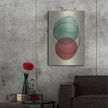 Luxe Metal Art 'Abstract Geometric 26' by Gary Williams, Metal Wall Art,24x36