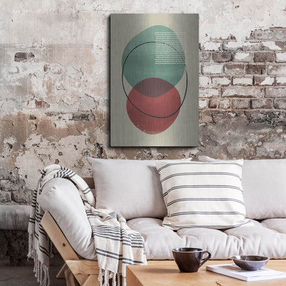 Luxe Metal Art 'Abstract Geometric 26' by Gary Williams, Metal Wall Art,24x36