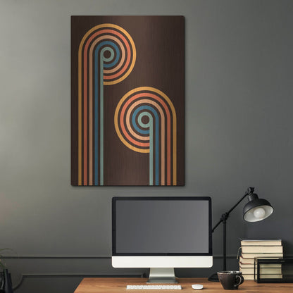Luxe Metal Art 'Retro 2' by Gary Williams, Metal Wall Art,24x36