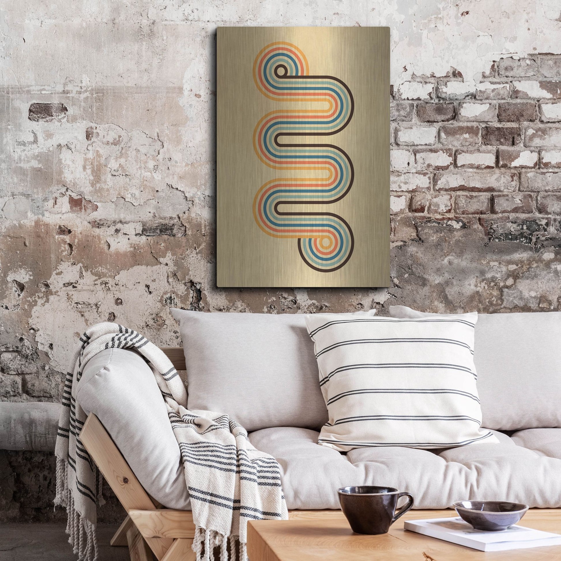 Luxe Metal Art 'Retro 3' by Gary Williams, Metal Wall Art,24x36