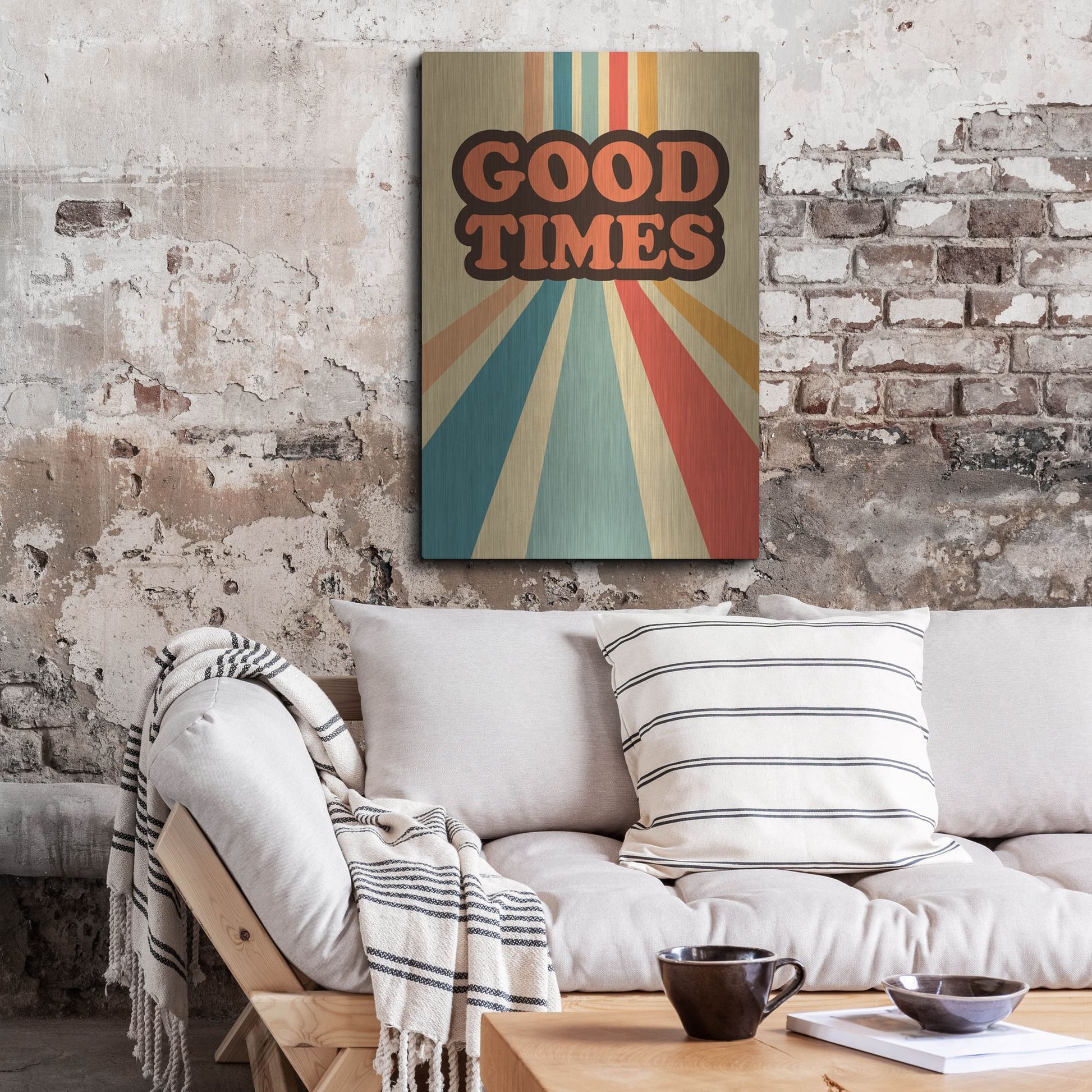 Luxe Metal Art 'Retro 9' by Gary Williams, Metal Wall Art,24x36