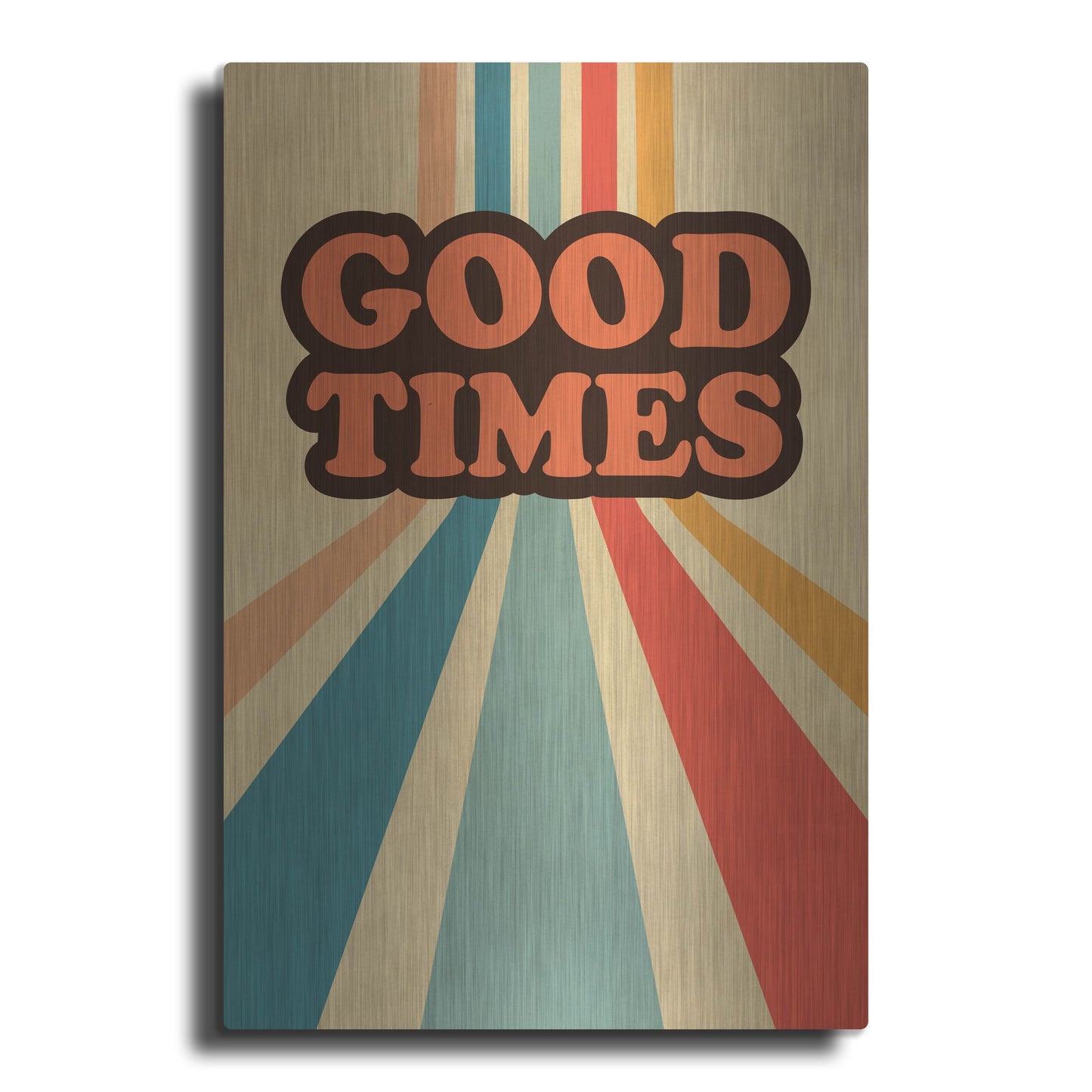 Luxe Metal Art 'Retro 9' by Gary Williams, Metal Wall Art