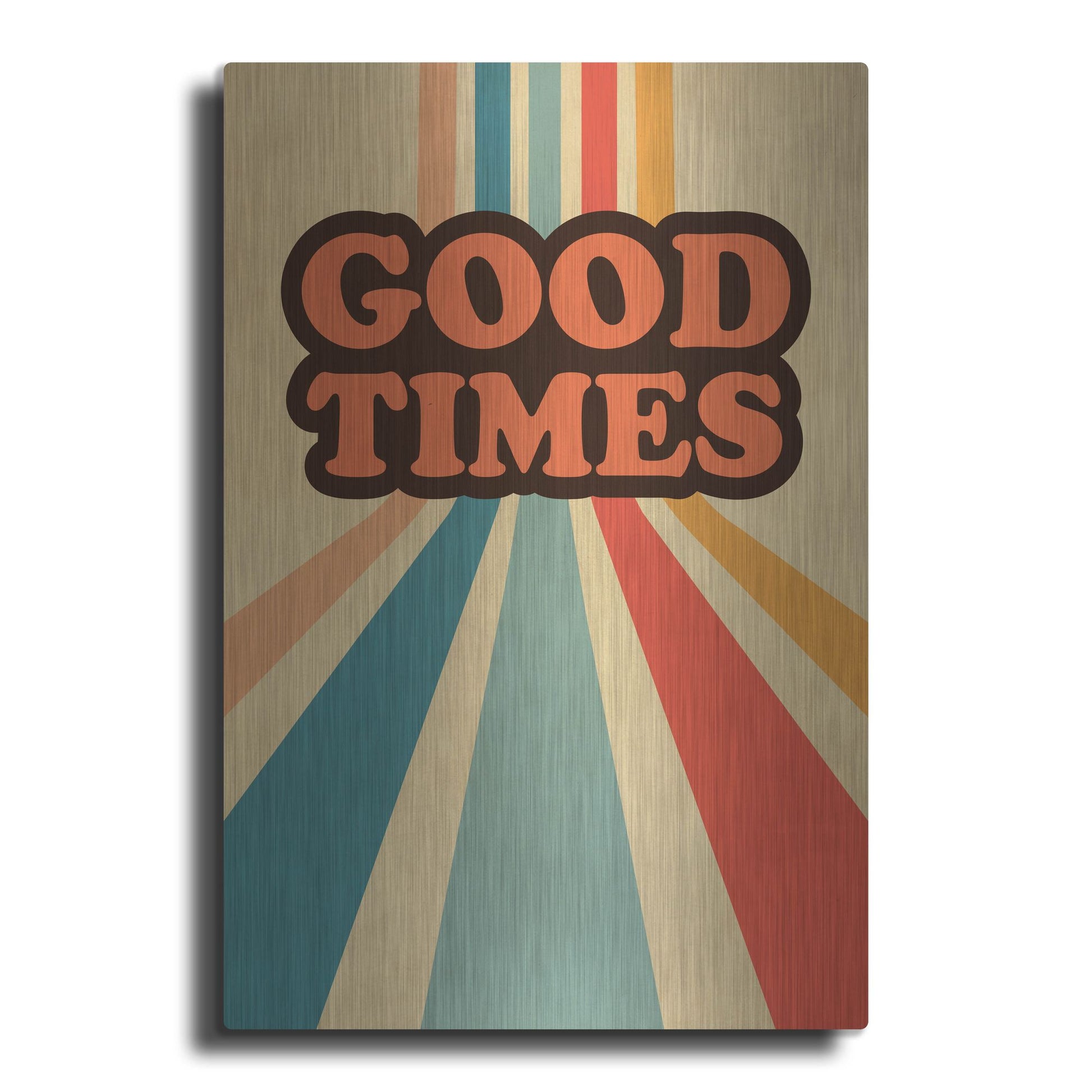 Luxe Metal Art 'Retro 9' by Gary Williams, Metal Wall Art